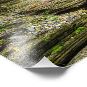 ビューティフルウォーターフォイルインワトキンズグレン州パーク フォトプリント            (角)