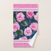 ビューティフルウォーター人気があるカラーピンクローズコレクション バスタオルセット (ハンドタオル)