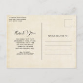 ビューティフルウズウェスタンボホスタイルサンキューユー ポストカード (裏面)