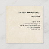 ビューティフルウズウェスタンボホスタイル スクエア名刺 (裏面)