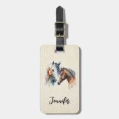 ビューティフルウズウェスタンボホスタイル ラゲッジタグ (正面縦)