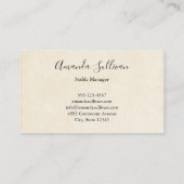 ビューティフルウズウェスタンボホスタイル 名刺 (裏面)