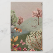 ビューティフルウッドランドイラストレーションベビービンゴフライヤー チラシ (裏面)