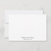 ビューティフルウッドランド魔法結婚ファンタジー サンキューカード (裏面)