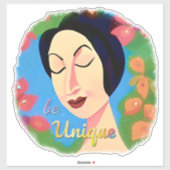 ビューティフルウーマン感動的引用文 シール (シート)