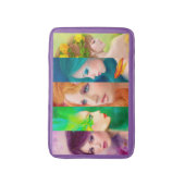 ビューティフルウーマン顔コラージュ バスマット (正面縦)