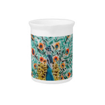 ビューティフルエメラルドグリーンとターコイズ孔雀