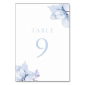 ビューティフルエレガンスブルー結婚フローラ テーブルナンバー (裏面)