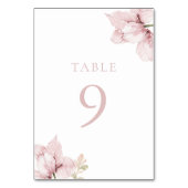 ビューティフルエレガンス赤面結婚フローラ テーブルナンバー (裏面)