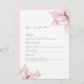 ビューティフルエレガンス赤面結婚フローラ メニュー (正面/裏面)