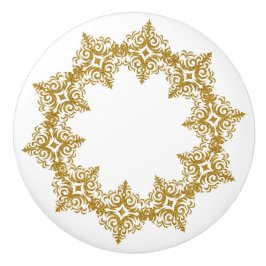 ビューティフルエレガント金ゴールドディアダムデザイン セラミックノブ