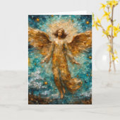 ビューティフルエンジェルすべての行事 カード (黄色い花)