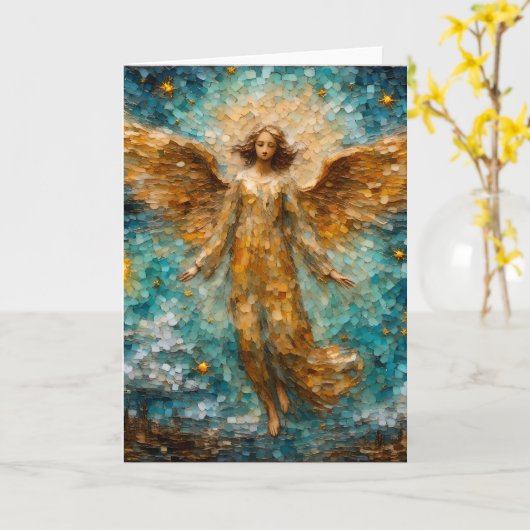 ビューティフルエンジェルすべての行事 カード (黄色い花)