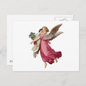 ビューティフルエンジェルキュート小さな女の子 ポストカード (正面/裏面)