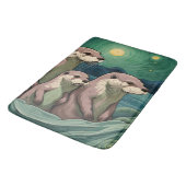 ビューティフルオッタファミリーヴァンゴッホスタイル バスマット (アングル)