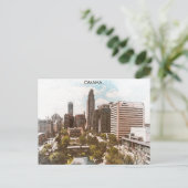 ビューティフルオマハネブラスカシティビュー ポストカード (スタンド正面)