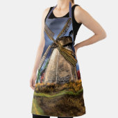 ビューティフルオランダウィンドミルランドス絵画ケープズ エプロン (インサイチュ)