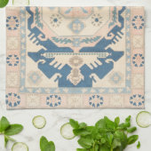 ビューティフルオリエンタルアンティークキリムラグ キッチンタオル (折り畳み)