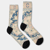 ビューティフルオリエンタルアンティークキリムラグ ソックス (右)