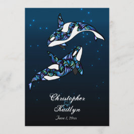 ビューティフルオルカクジラビーチ結婚式 招待状