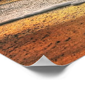 ビューティフルオレンジサンセットオンビーチ ポスター (角)