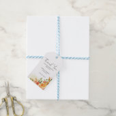 ビューティフルオレンジ結婚フローラ ギフトタグ (より糸付き)