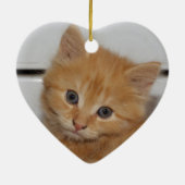 ビューティフルオレンジ虎猫キッテン セラミックオーナメント (裏面)