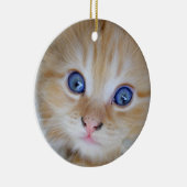 ビューティフルオレンジ虎猫キッテン セラミックオーナメント (右)
