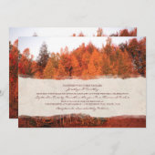 ビューティフルオータムツリーズ結婚式招待状 招待状 (正面/裏面)