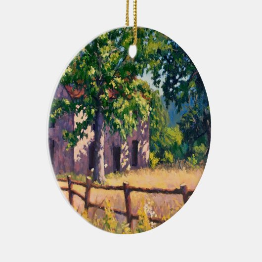 ビューティフルオータムファームハウスシーン セラミックオーナメント (右)