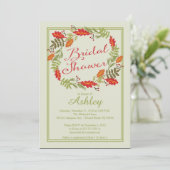 ビューティフルオータムリースウェディングシャワー 招待状 (スタンド正面)
