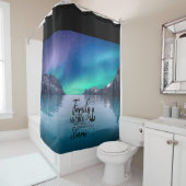 ビューティフルオーロラファミリー引用文 シャワーカーテン (インサイチュ)