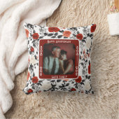 ビューティフルカップルゴールデンアニバーサリー装飾用クッション クッション (ブランケット)