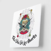 ビューティフルカトリナフェリズディアデムエルトス スクエア壁時計 (傾斜)