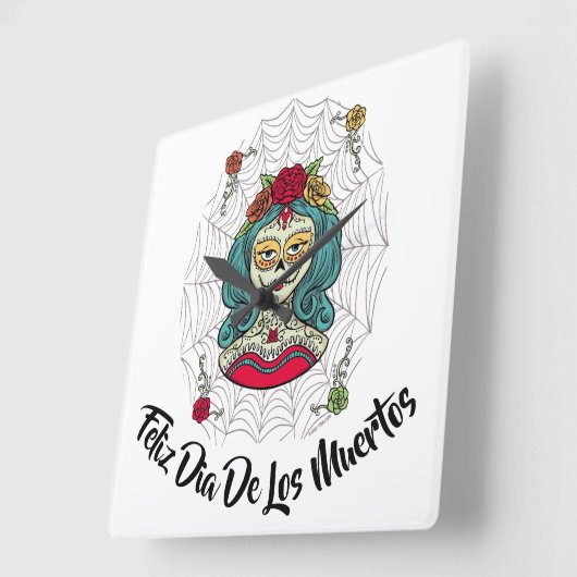 ビューティフルカトリナフェリズディアデムエルトス スクエア壁時計 (傾斜)