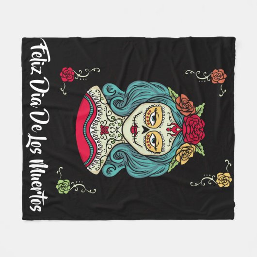 ビューティフルカトリナフェリズディアデムエルトス フリースブランケット (正面(横))