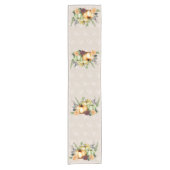 ビューティフルカボチャ秋の水カラー秋 ショートテーブルランナー (正面)