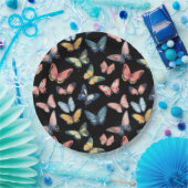 ビューティフルカラフルバタフライプリント ペーパープレート (パーティー)