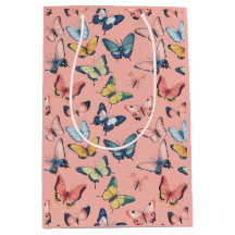 ビューティフルカラフルバタフライプリント