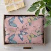 ビューティフルカラフルバタフライプリント 薄葉紙 (ギフト)