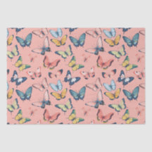 ビューティフルカラフルバタフライプリント