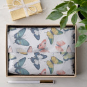 ビューティフルカラフルバタフライプリント 薄葉紙 (ギフト)