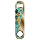 ビューティフルカラフルマーメイド金ゴールドはかりで測ボトル スピード栓抜き (裏面)