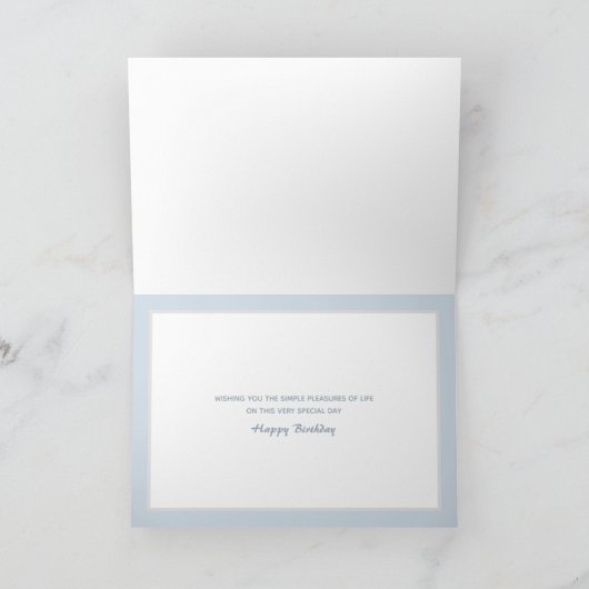 ビューティフルカントリーサイドバパーソナライズされたンカード カード (内部)