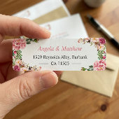 ビューティフルガーデンフローララップパーソナライズされた ラベル