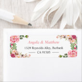 ビューティフルガーデンフローララップパーソナライズされた ラベル (インサイチュ)