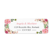 ビューティフルガーデンフローララップパーソナライズされた ラベル (正面)