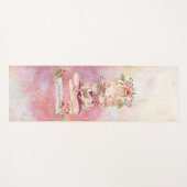 ビューティフルガールアンドディアラブリーイラストレーション ヨガマット (正面(横))