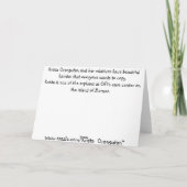 ビューティフルガールオランウータンヘア カード (裏面)