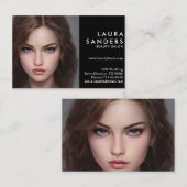 ビューティフルガール美しいサロン エレガント 名刺 (正面/裏面)